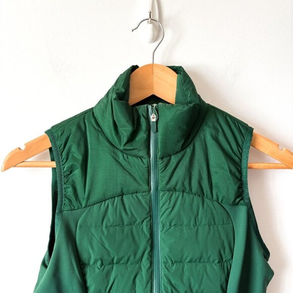 Lululemon Down for It All Vest Everglade Green Size 4 - Picture 5 of 7